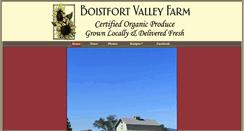 Desktop Screenshot of boistfortvalleyfarm.com